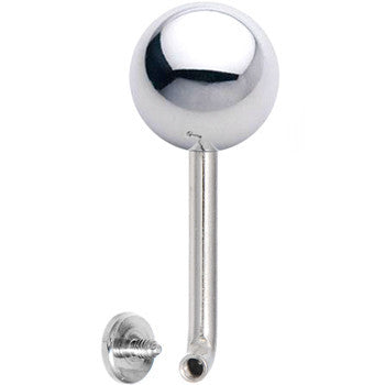 14G 8mm Steel Ball Vertical Hood Piercing -7/16 2.5mm Rise