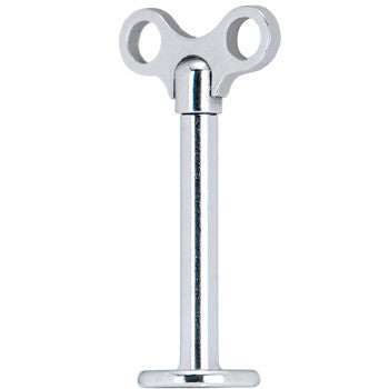 16G 10mm Steel Winding Key Top Labret Monroe