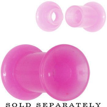 4G Pink 2-in1 Acrylic Screw Fit Interchangeable Plug Tunnel