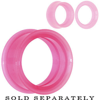 20mm Pink 2-in1 Acrylic Screw Fit Interchangeable Plug Tunnel