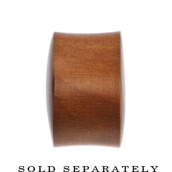 0G Organic Solid Sawo Wood Saddle Plug