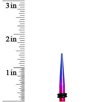 6G Blue Pink Fusion Acrylic Taper