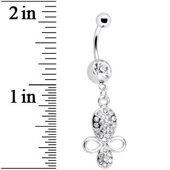 Clear Gem Benevolent Jeweled Belly Ring