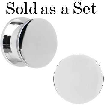 5/8 Stainless Steel Herb Stash and Grinder Plug Set