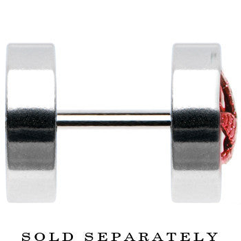 Anodized Titanium Red Pot Leaf Cheater Plug