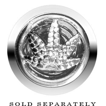 Stainless Steel Pot Leaf Cheater Plug