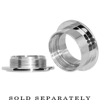 18mm Black Clear Double Gem Screw Fit Tunnel