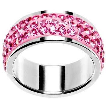 Size 6 - Pink Crystal Ferido Ring