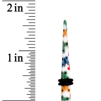 4G Multi Color Butterfly Acrylic Ear Taper