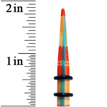 2G Acrylic Plaid Taper Ear Plug