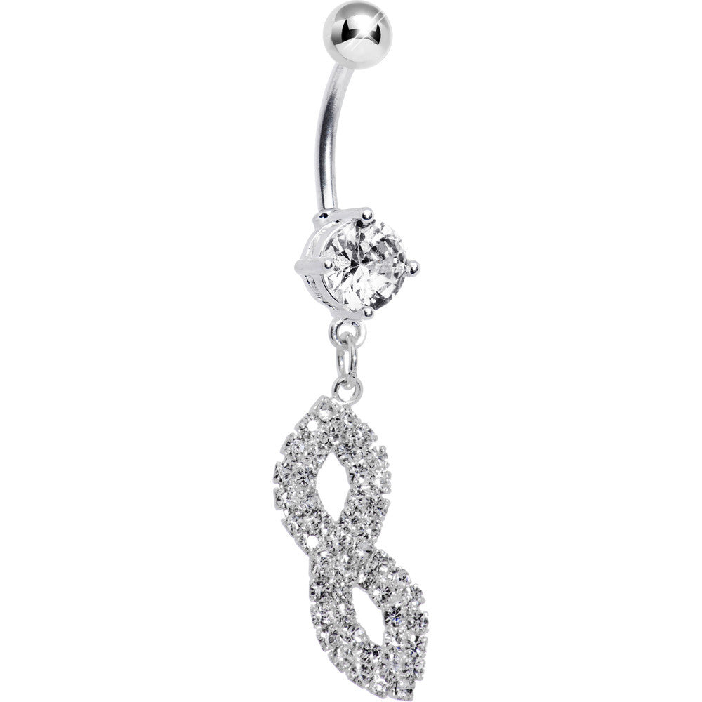 Crystalline Gem Masquerade Mask Belly Ring