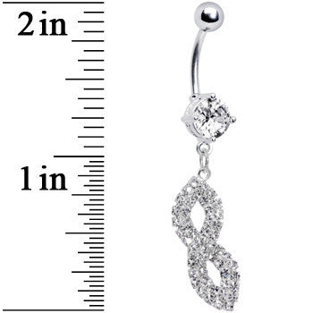 Crystalline Gem Masquerade Mask Belly Ring