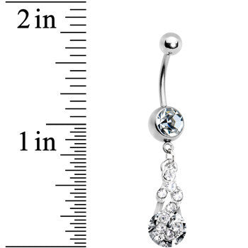 Crystalline Radiant Gem Drop Belly Ring