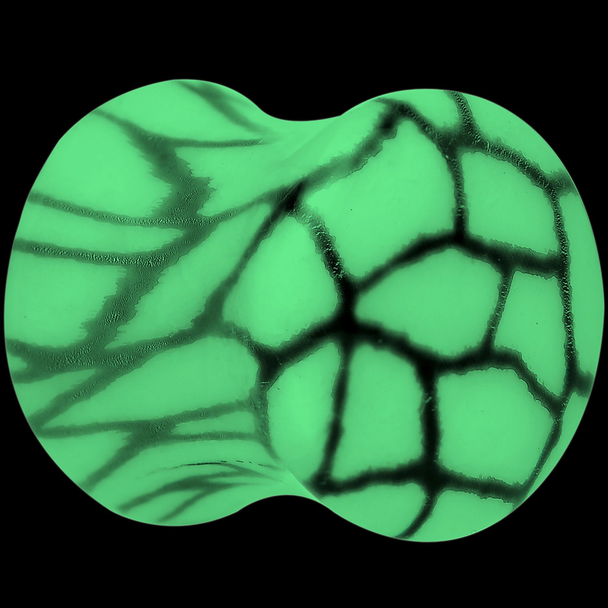 Snake Skin Glow in the Dark Saddle Plug 2G to 1 Inch