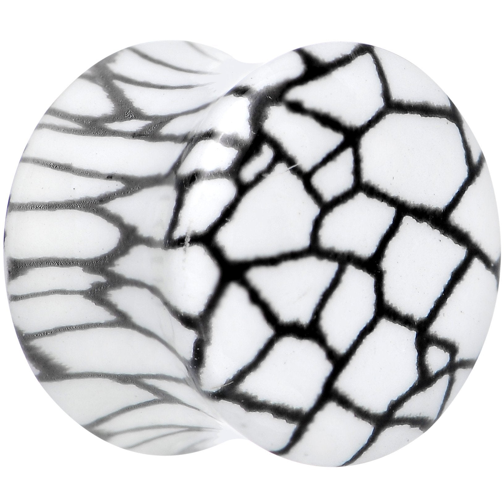 Snake Skin Glow in the Dark Saddle Plug 2G to 1 Inch