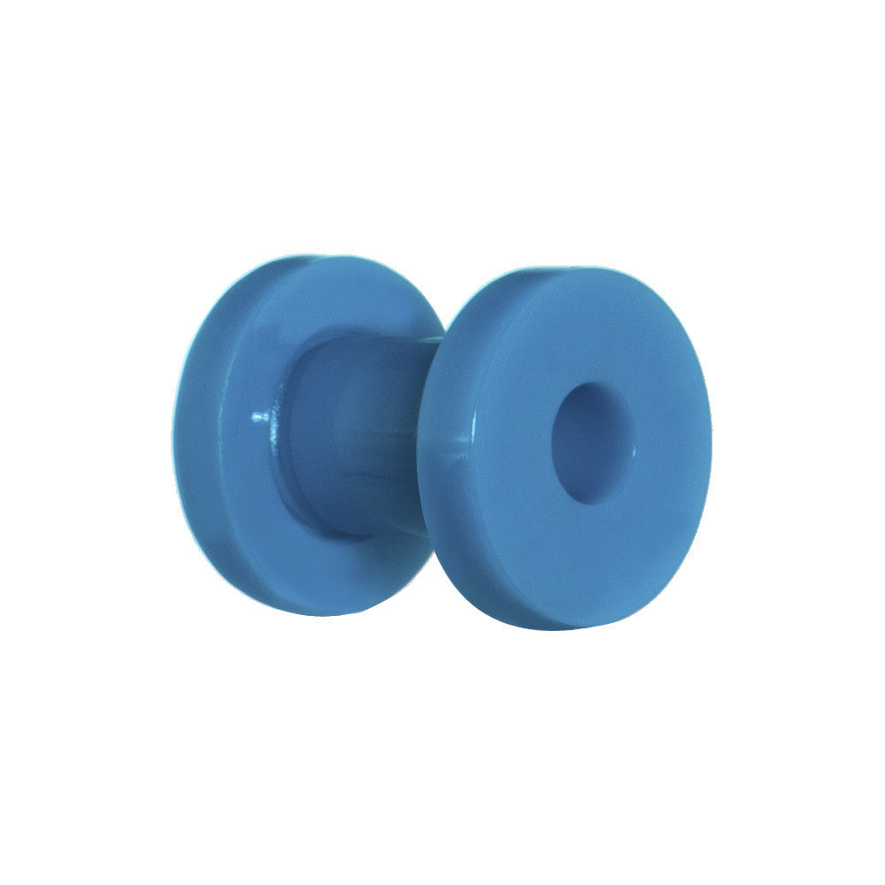 4G Acrylic Neon Blue Screw Fit Tunnel Plug
