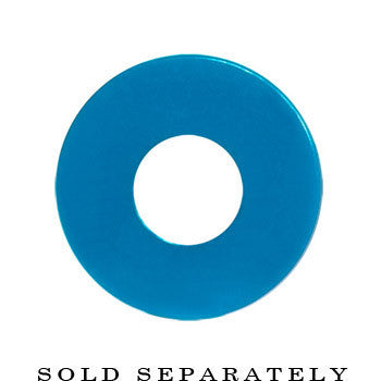 4G Acrylic Neon Blue Screw Fit Tunnel Plug