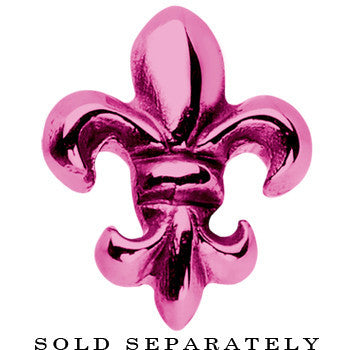 Pink Titanium Fleur De Lis Cheater Plug