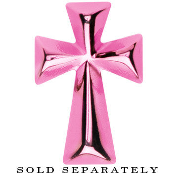 Pink Titanium Cross Cheater Plug