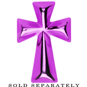 Purple Titanium Cross Cheater Plug