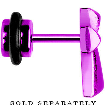 Purple Titanium Cross Cheater Plug