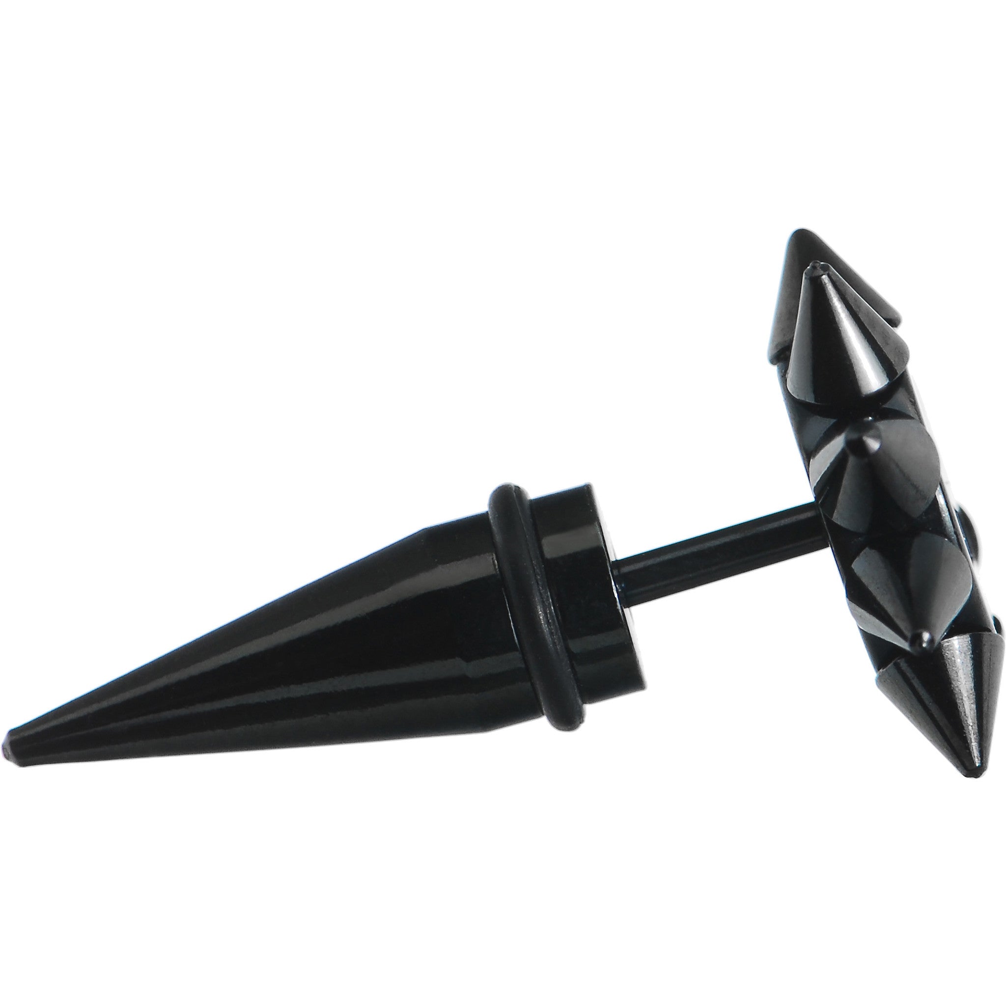 0G Scorpion Spiked Logo Fake Taper Ear Plug