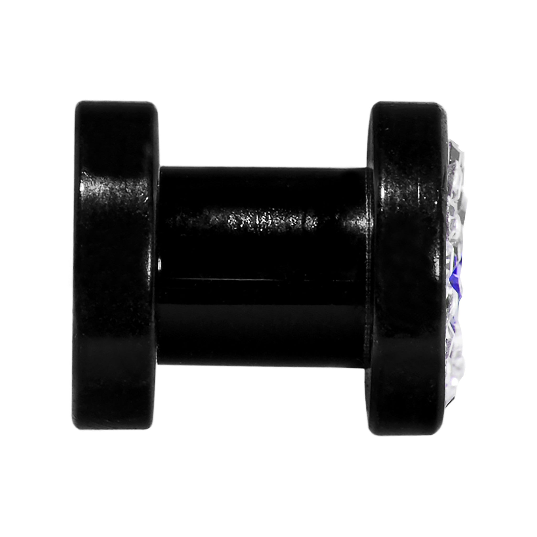 2G Blue Star Ferido Crystal Acrylic Screw Fit Tunnel