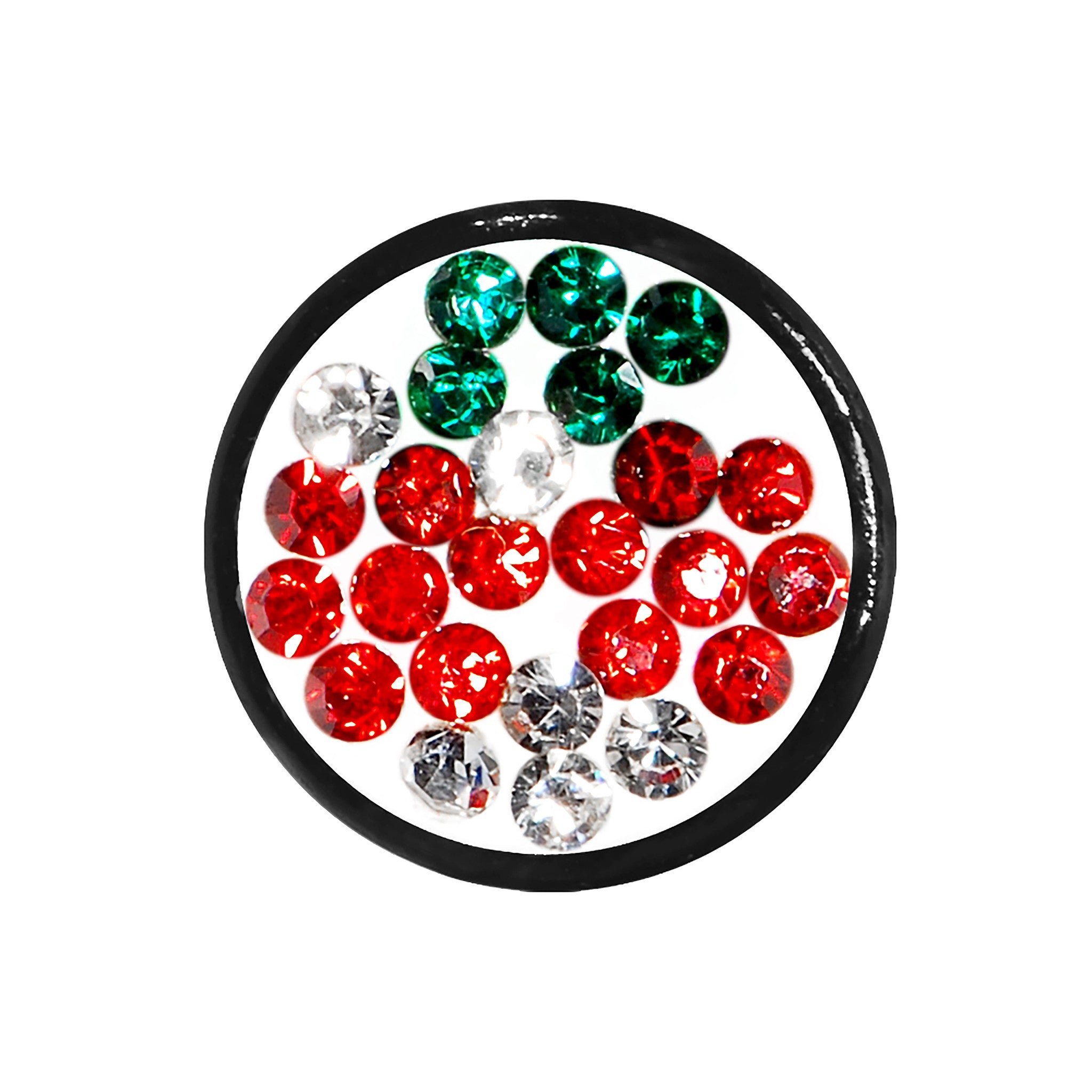 4G Cherry Ferido Crystal Acrylic Screw Fit Tunnel