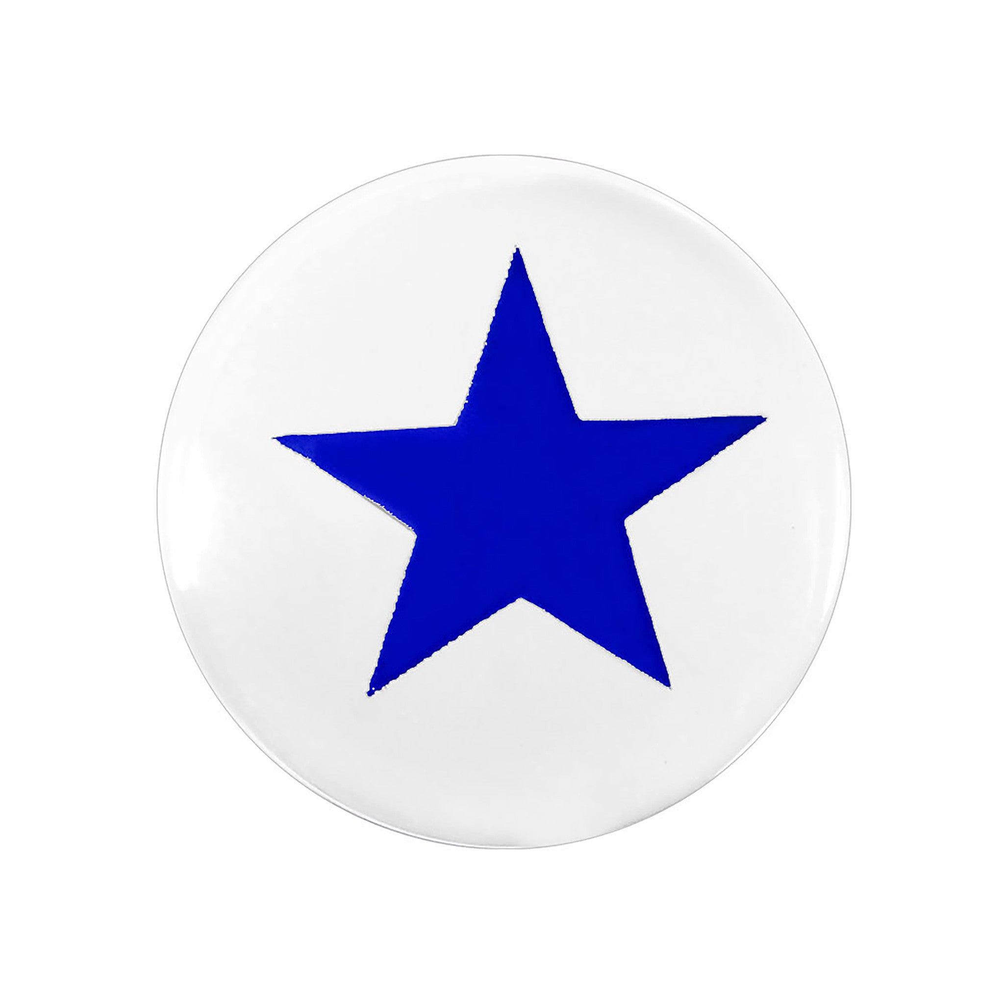 4G Stellar Blue Star Inlay Acrylic Saddle Plug