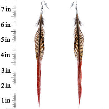Natural Beauty Feather Earrings