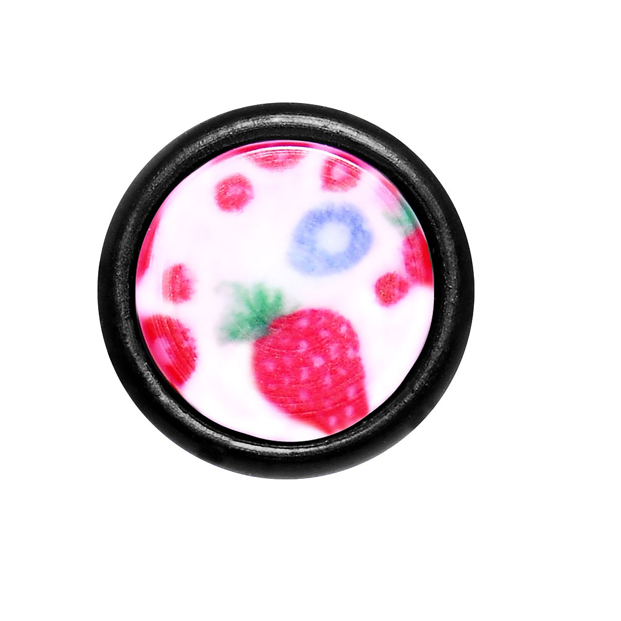 00G Strawberry Fake Taper Ear Plug