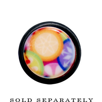 00G Groovy Retro Flower Acrylic Taper