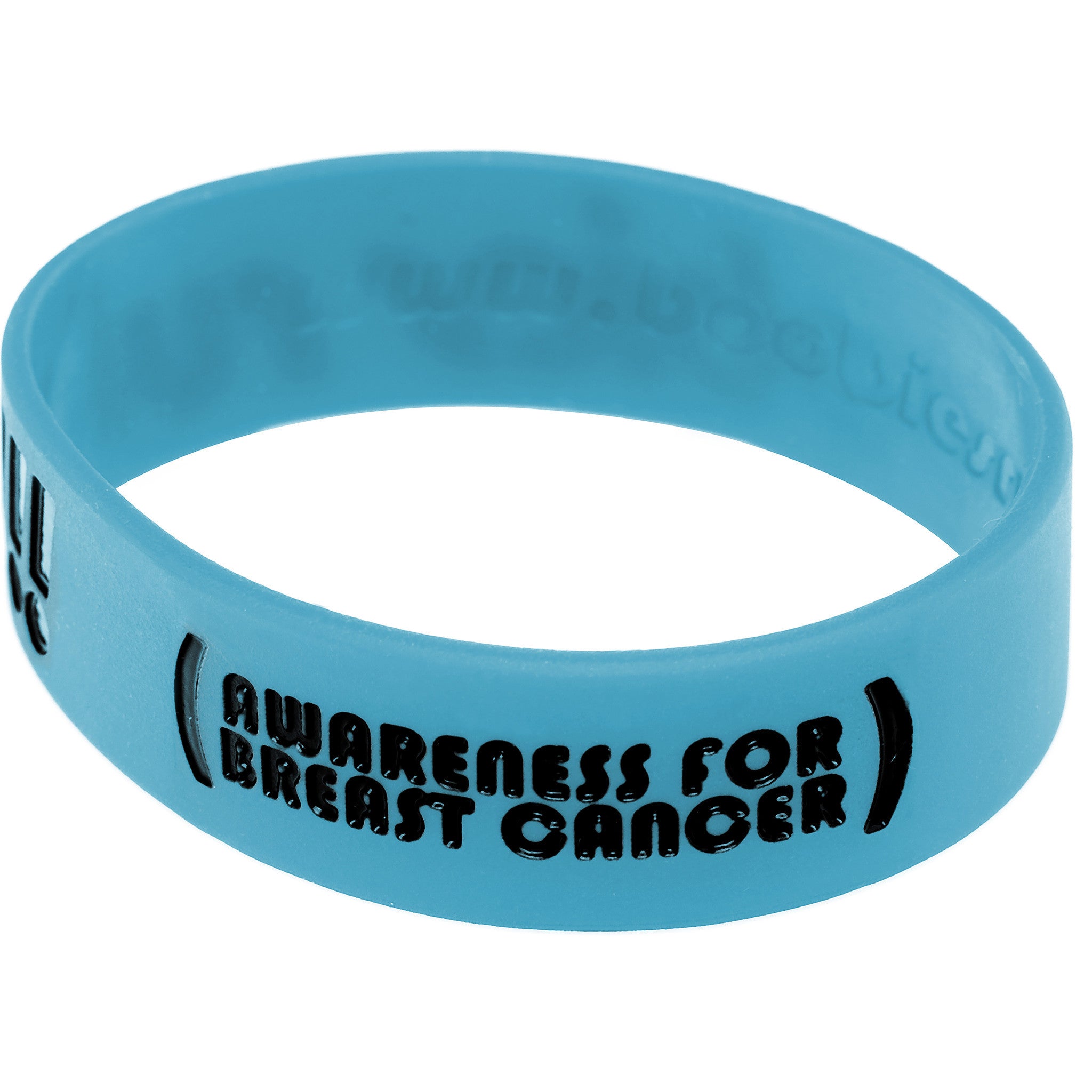 Blue Black Boobies Rule Awareness for Breast Cancer Bracelet