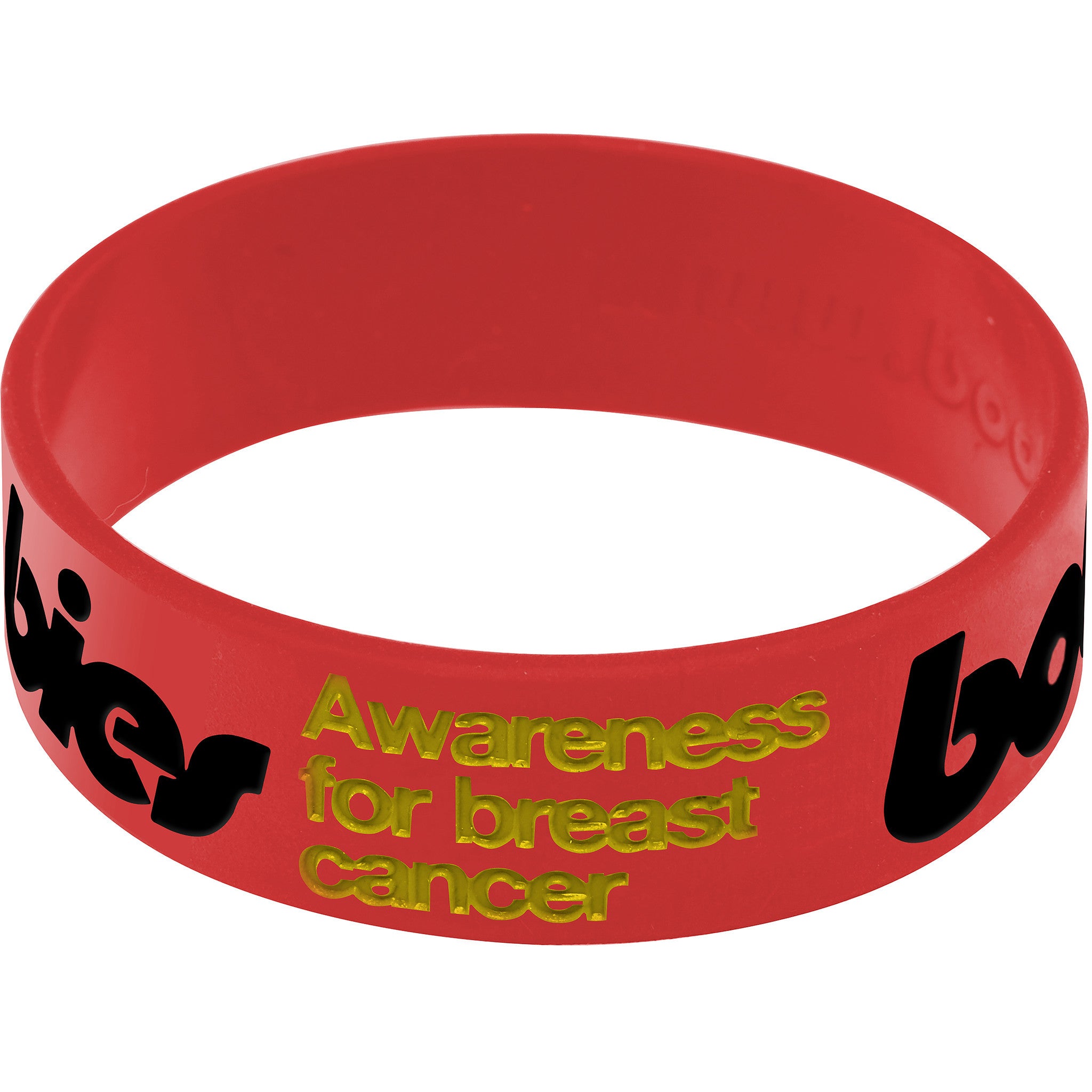 Red Black Boobies Awareness for Breast Cancer Bracelet