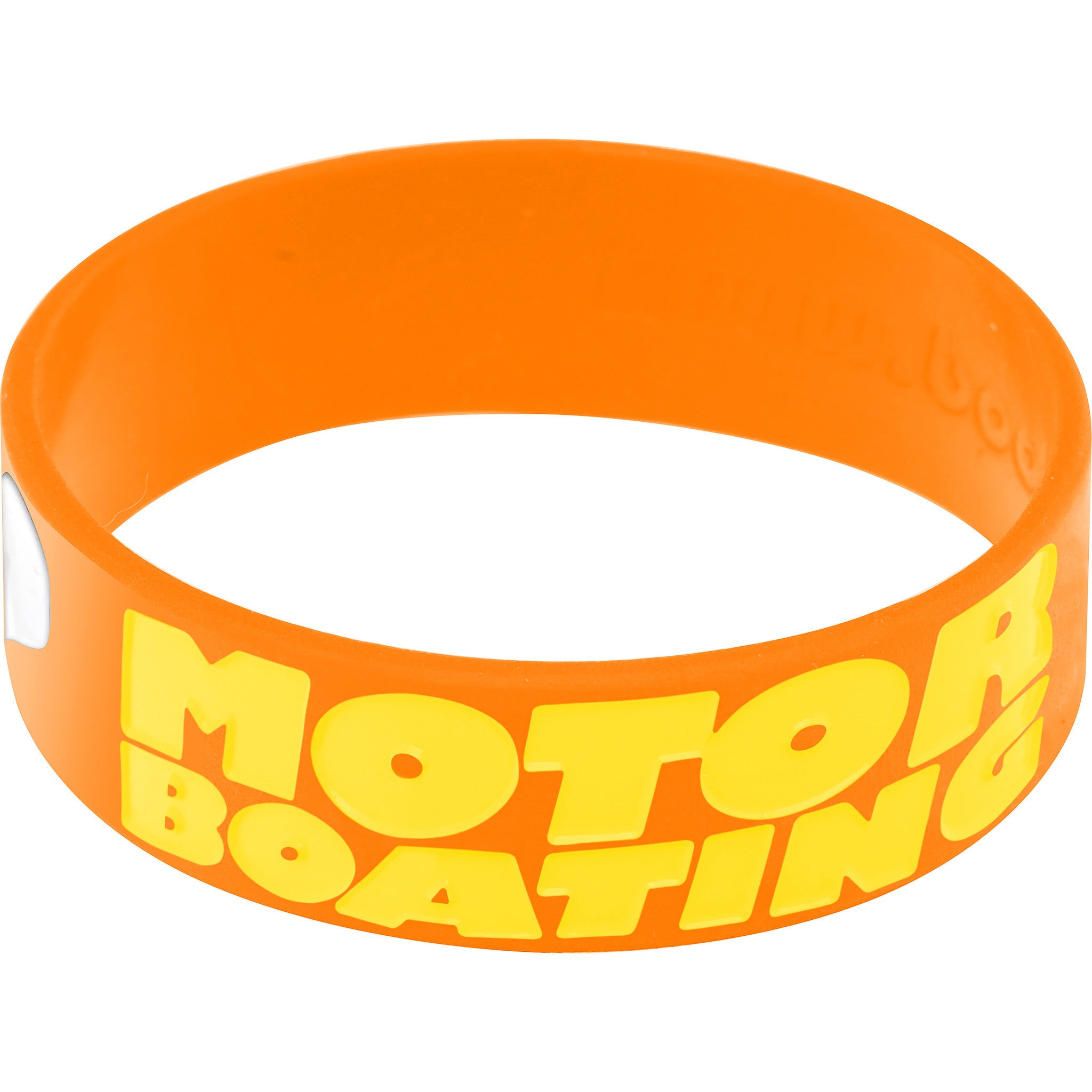 Orange Yellow I Love Motor Boating Breast Cancer Bracelet