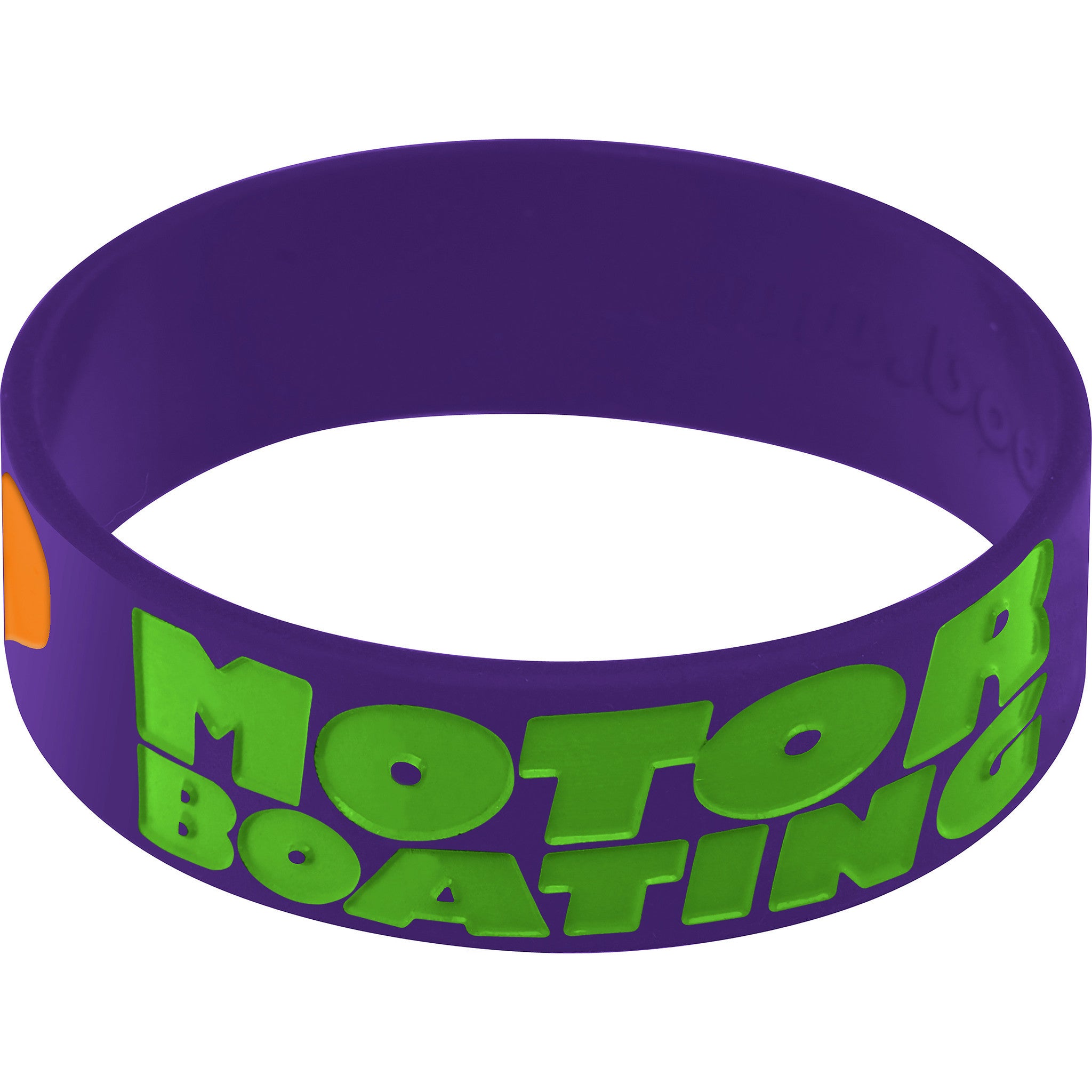 Purple Green I Love Motor Boating Breast Cancer Bracelet