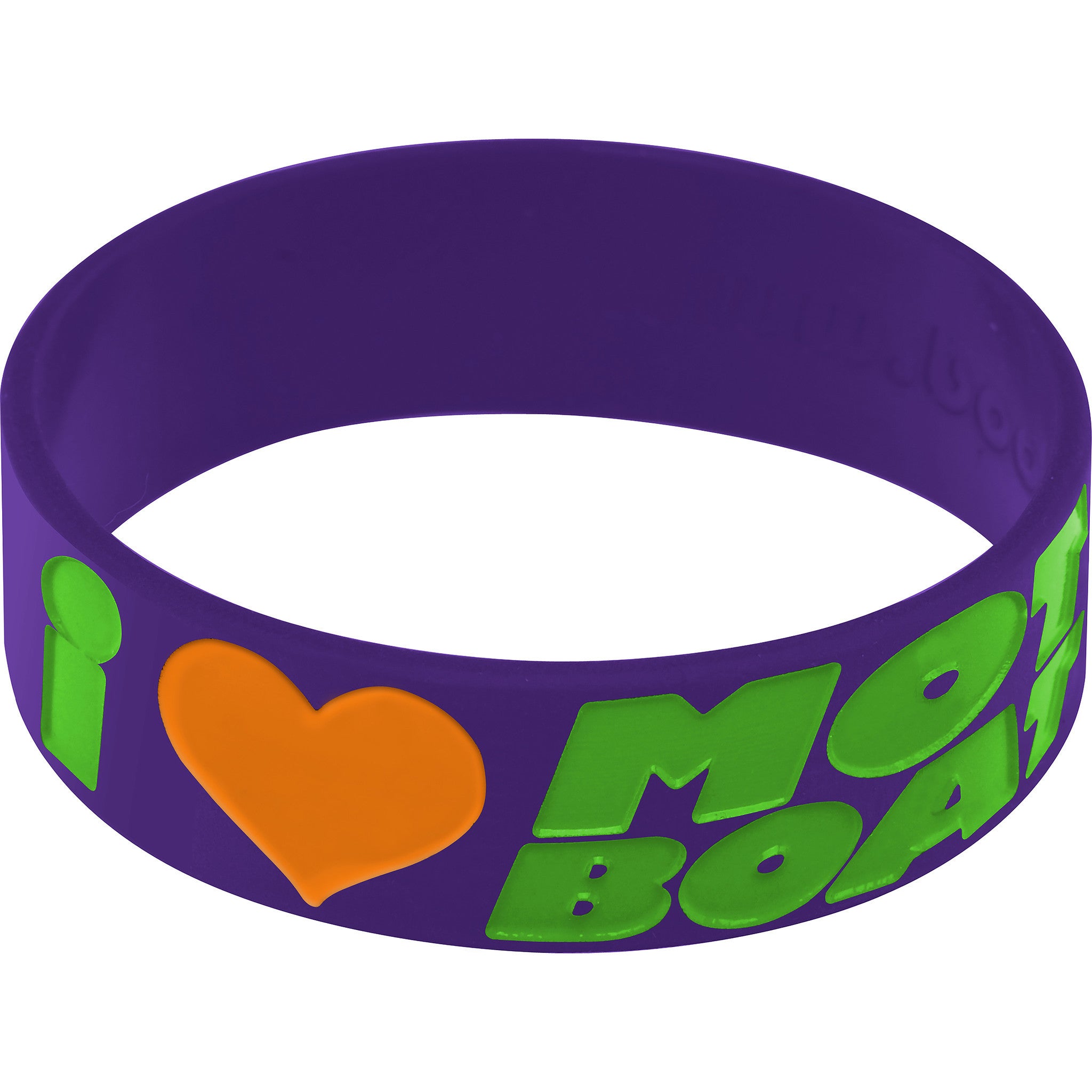 Purple Green I Love Motor Boating Breast Cancer Bracelet