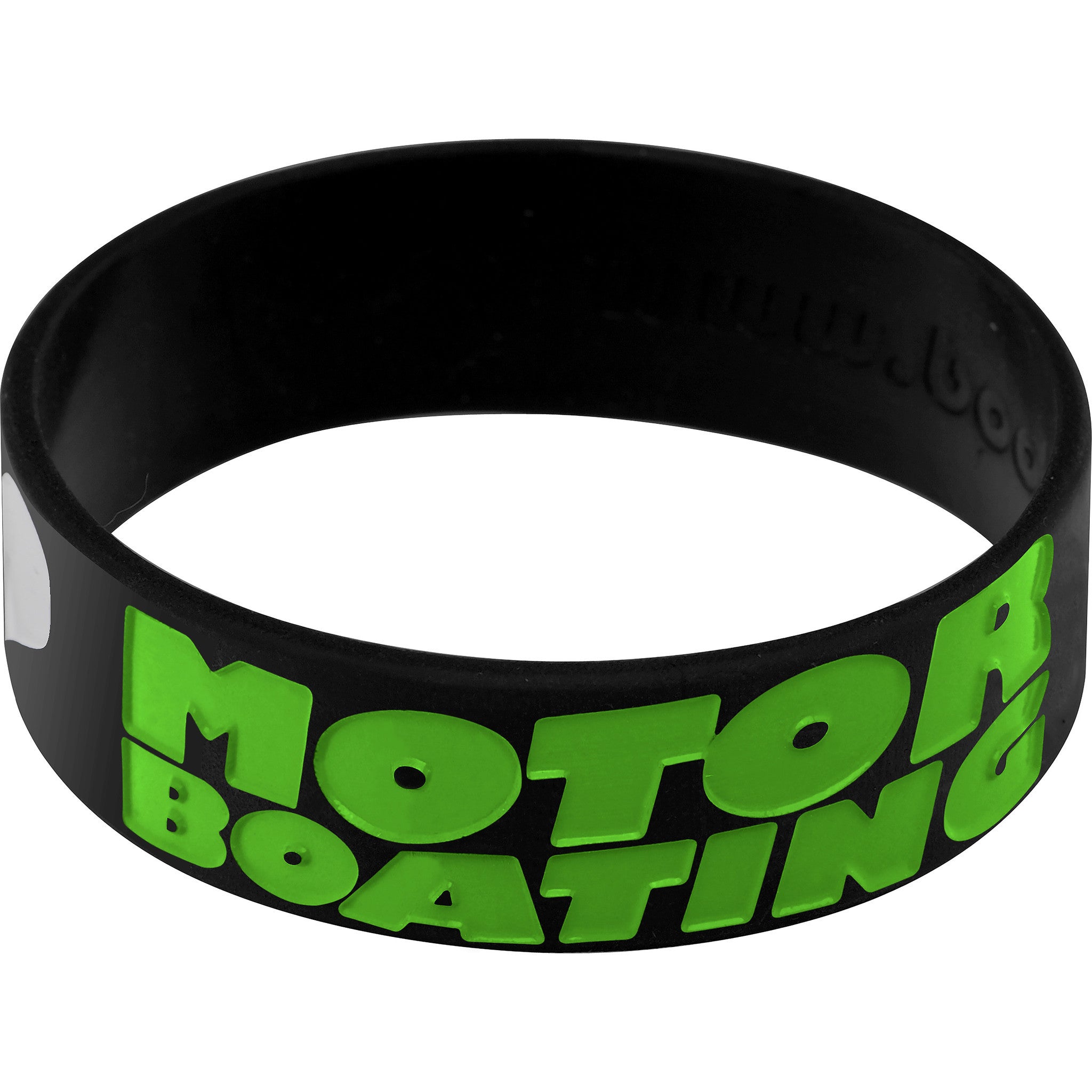 Black Green I Love Motor Boating Breast Cancer Bracelet