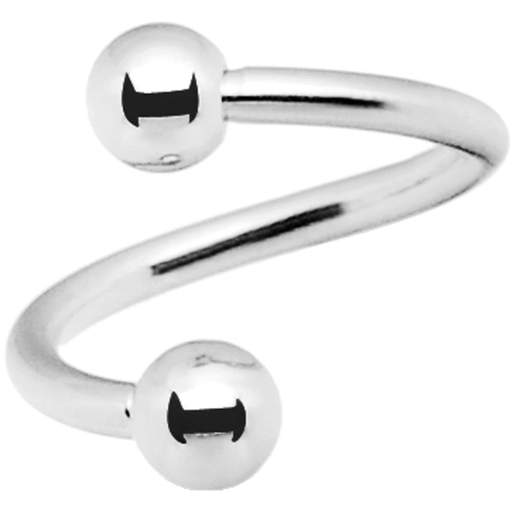 16G 5/16 Stainless Steel Spiral Twister Ring
