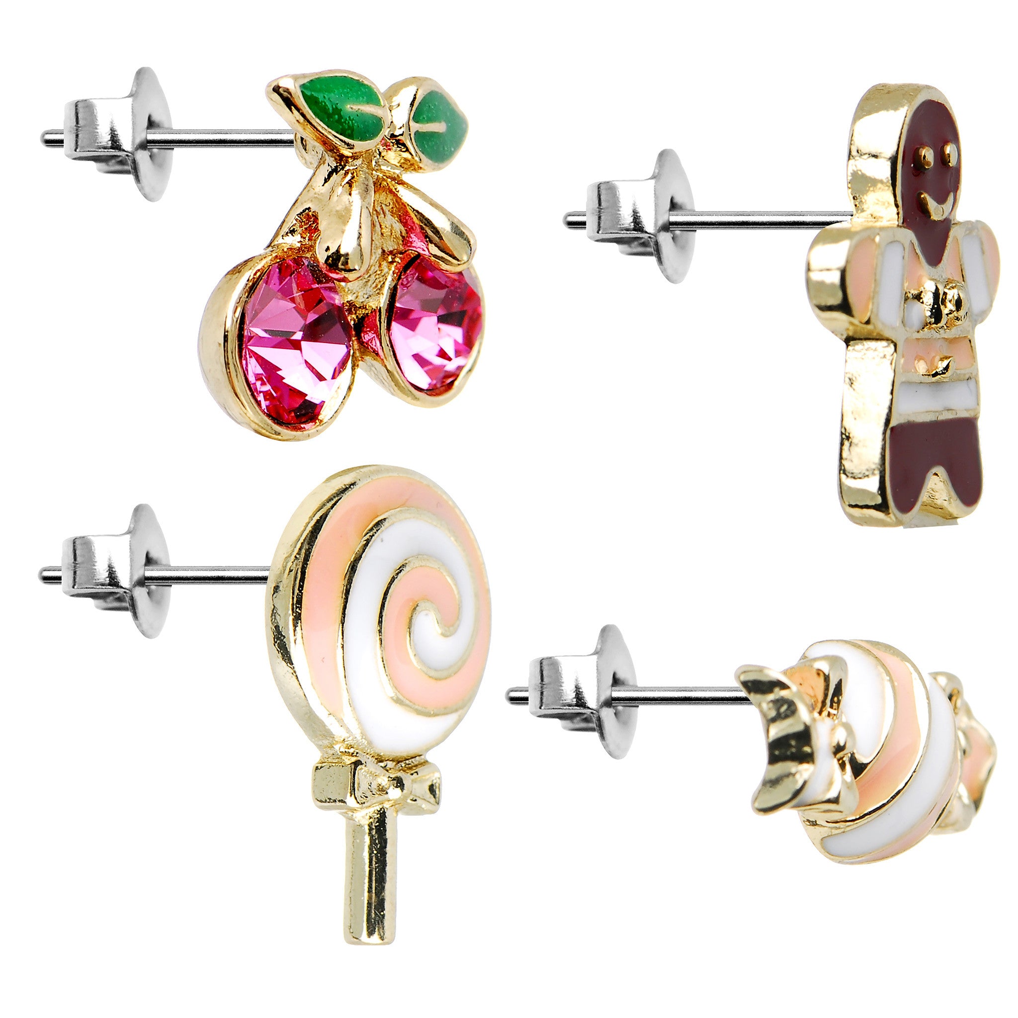 Sweet Eats Mixed Earring Set