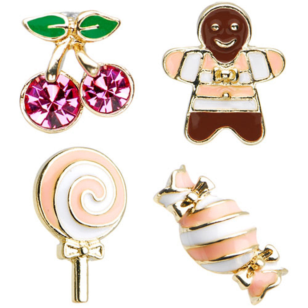 Sweet Eats Mixed Earring Set