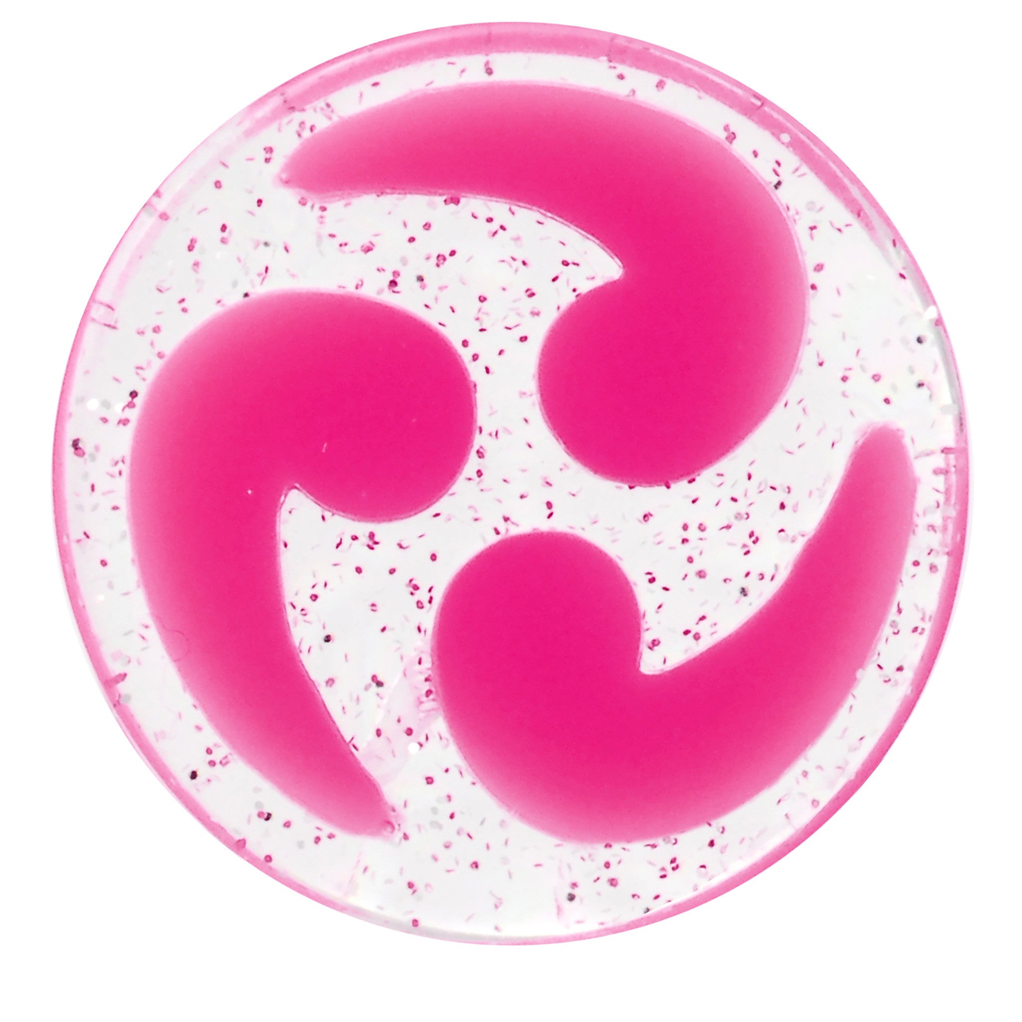 18mm Pink Quotation Symbol Saddle Plug