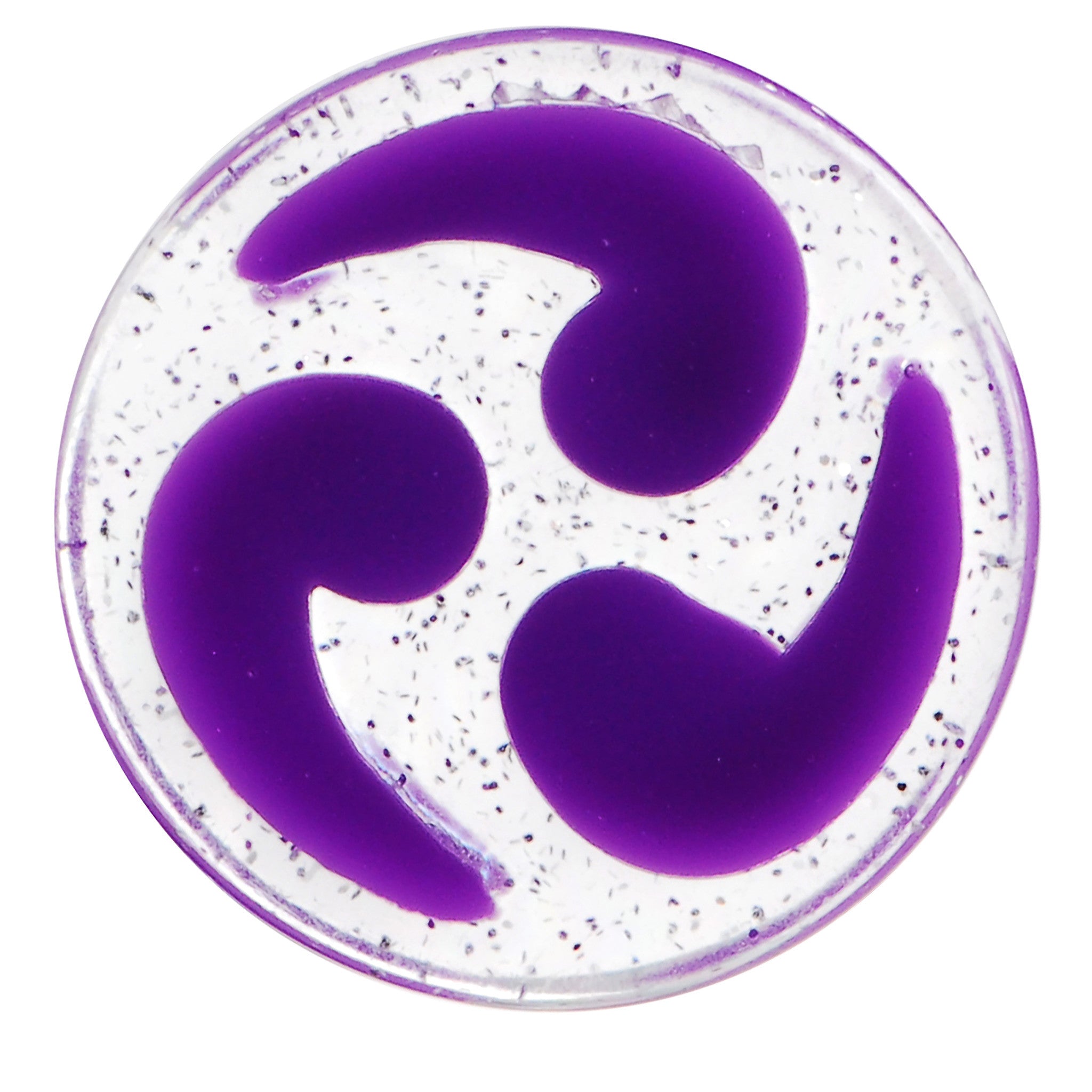 18mm Purple Quotation Symbol Saddle Plug