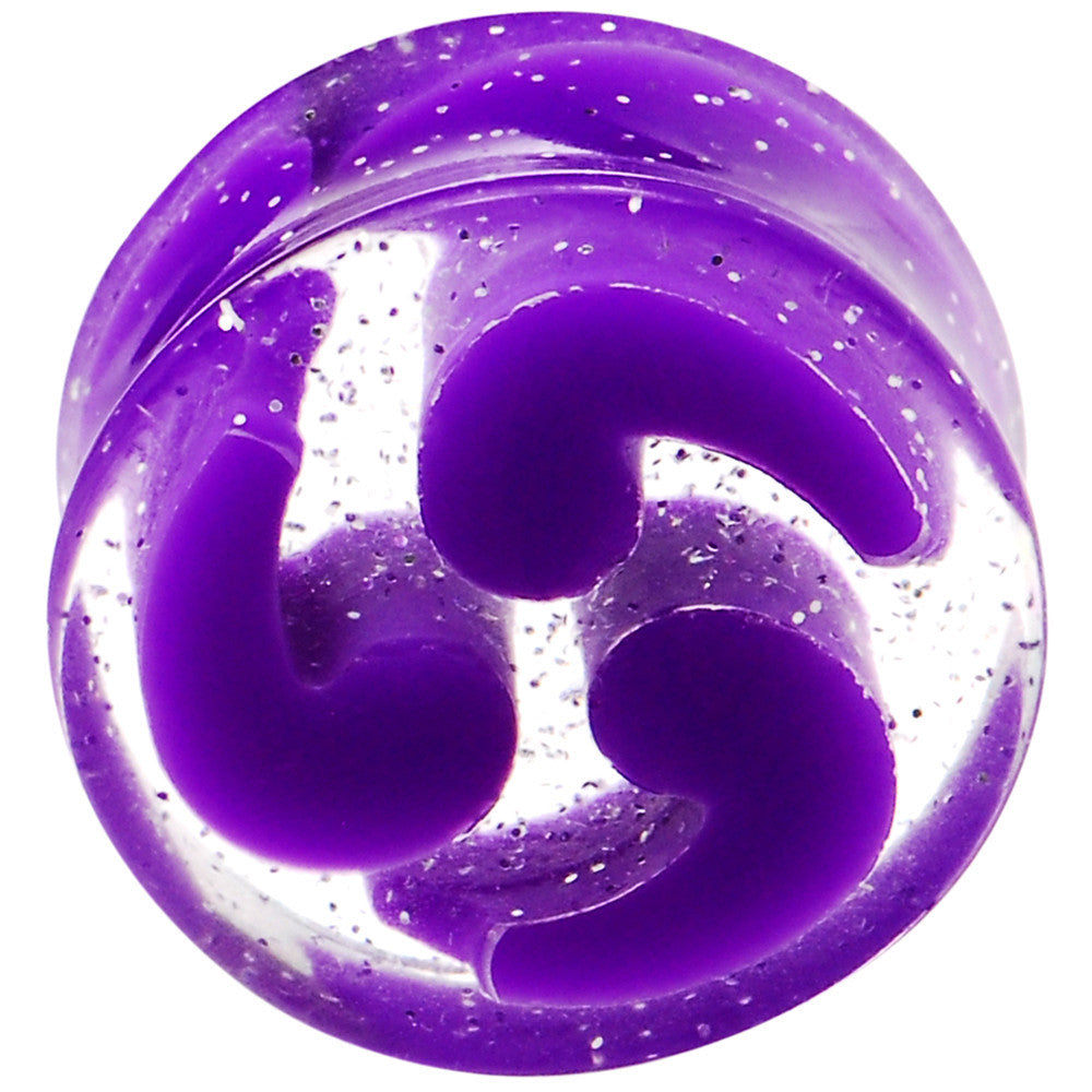 18mm Purple Quotation Symbol Saddle Plug