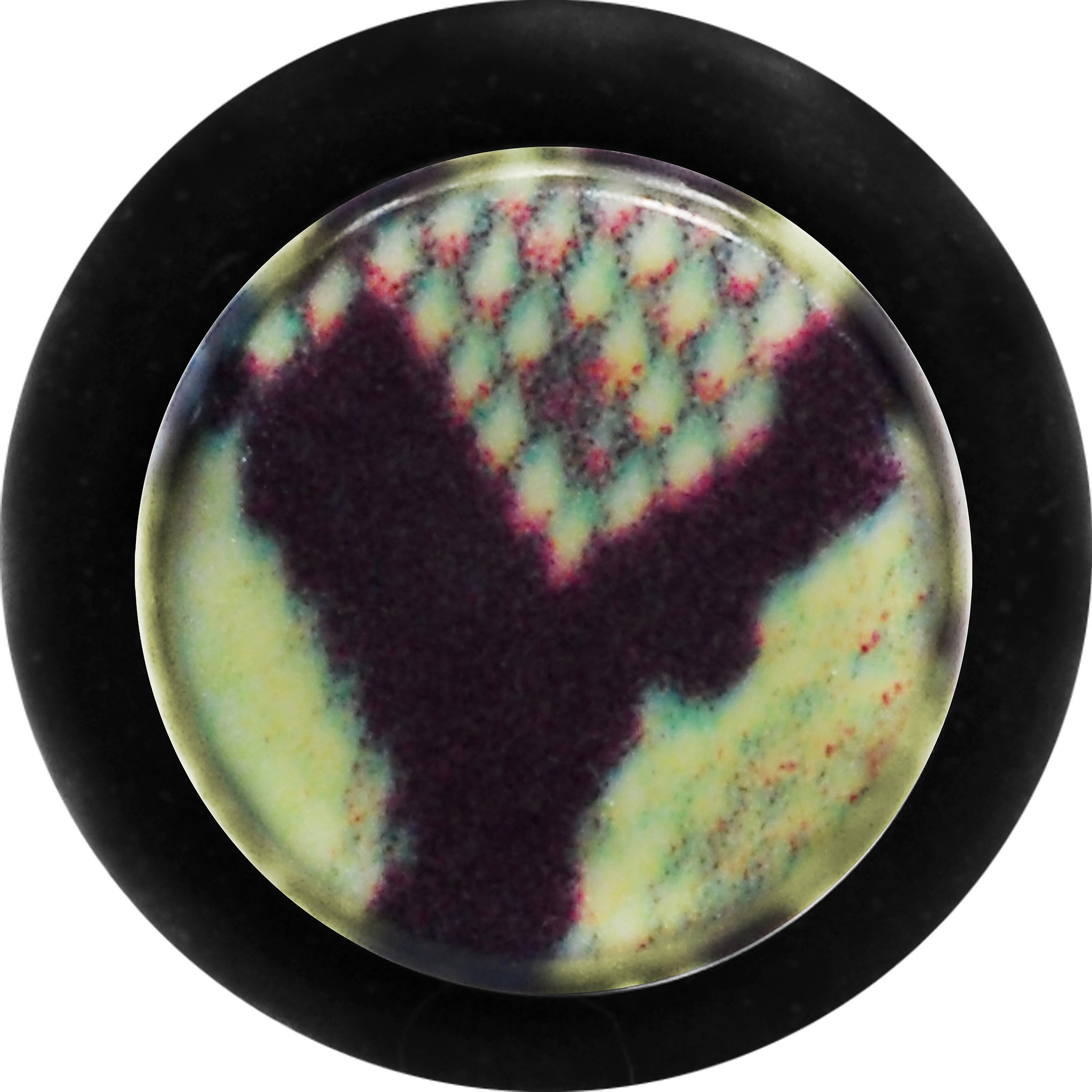 8G Green Snake Skin Acrylic Taper