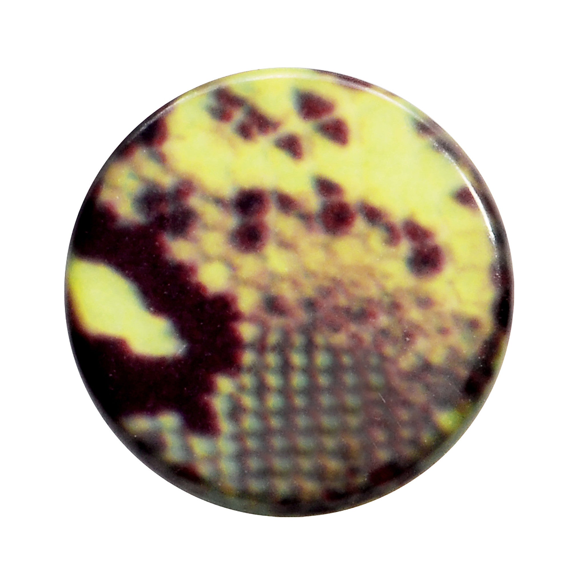 6G Green Snake Skin Acrylic Saddle Plug