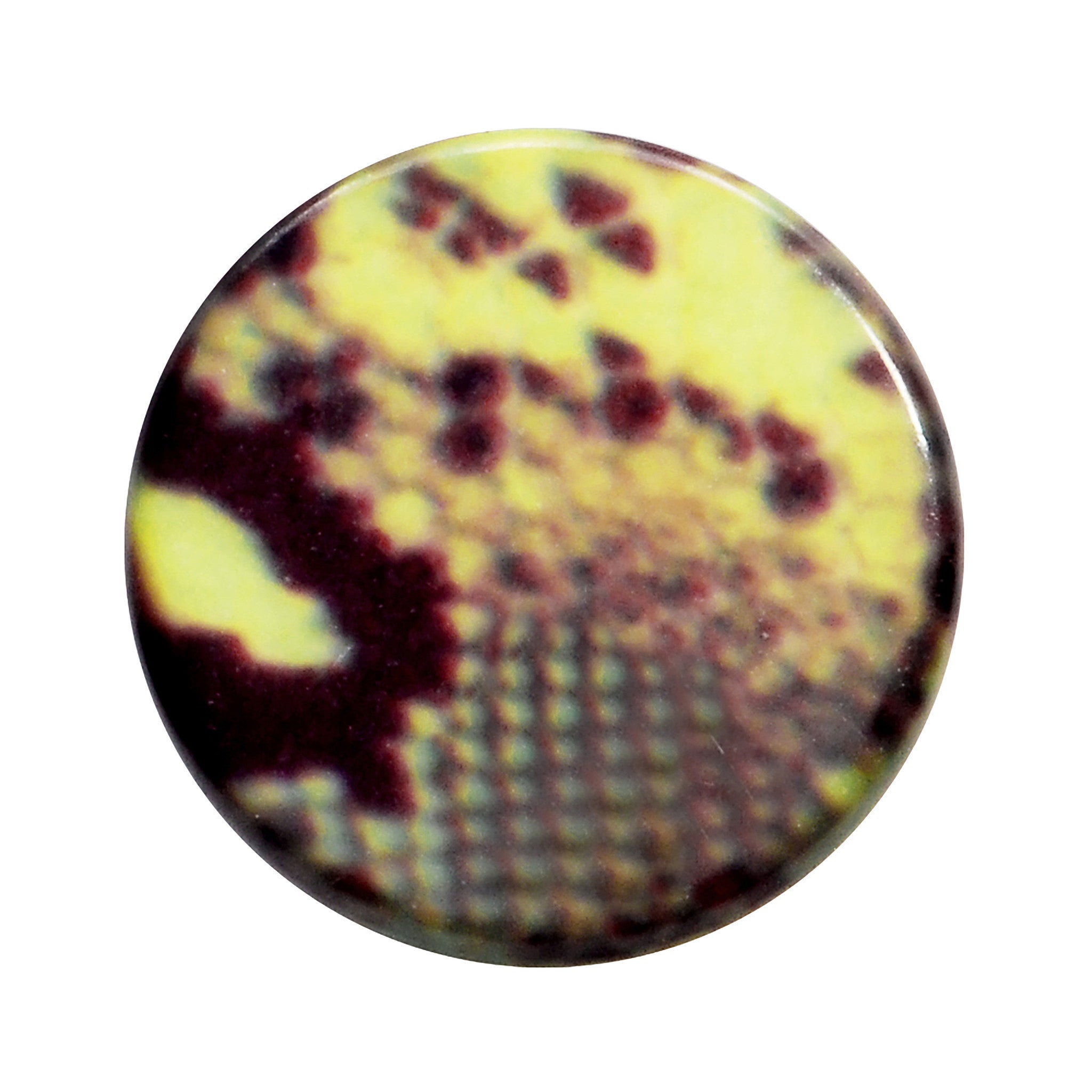 0G Green Snake Skin Acrylic Saddle Plug