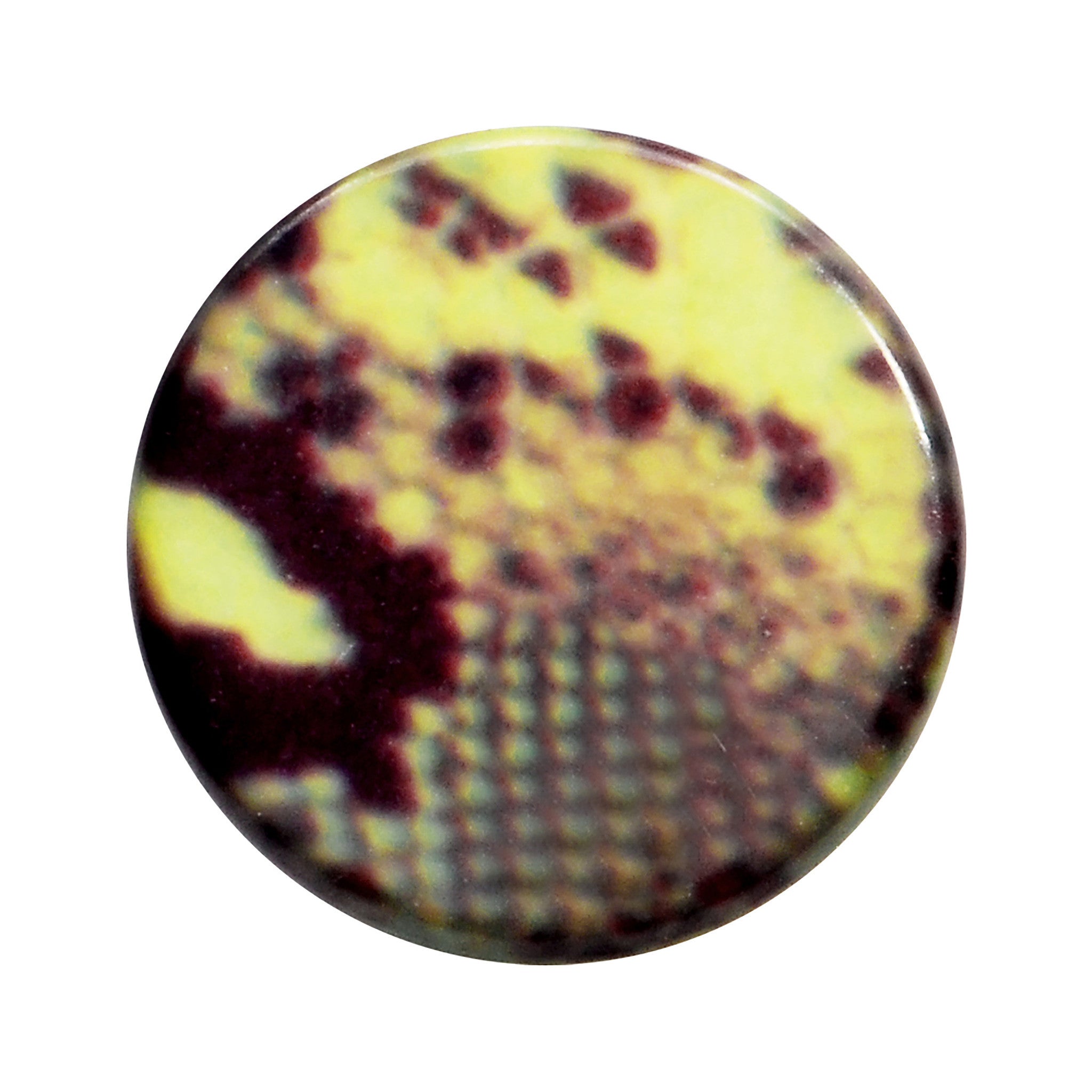 00G Green Snake Skin Acrylic Saddle Plug