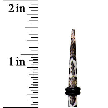 6G Blushing Snake Skin Acrylic Taper