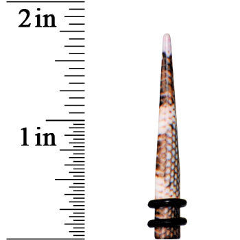 4G Blushing Snake Skin Acrylic Taper